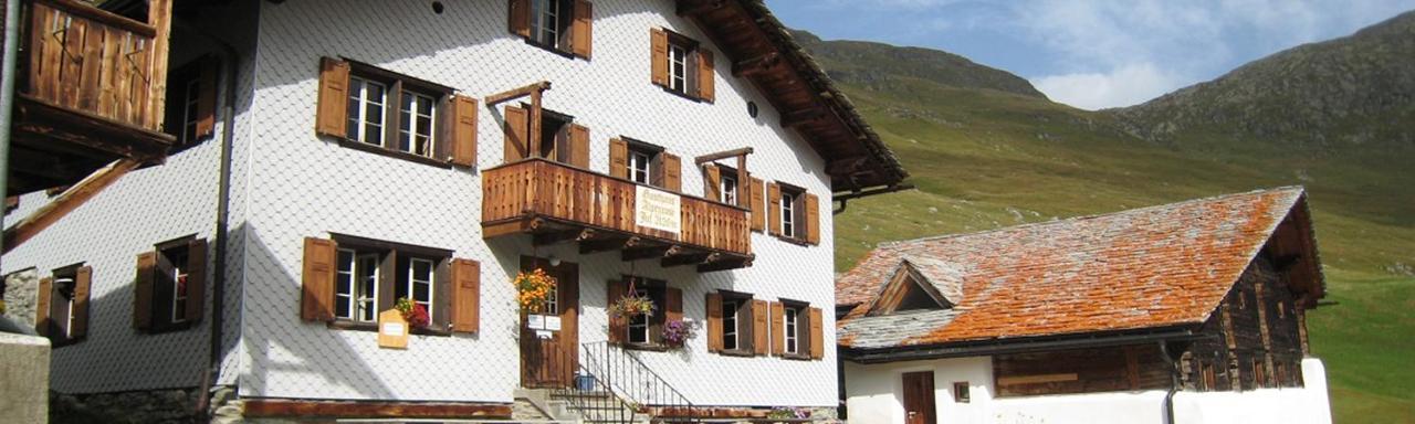 Gasthaus Alpenrose Juf Hotel Exterior foto